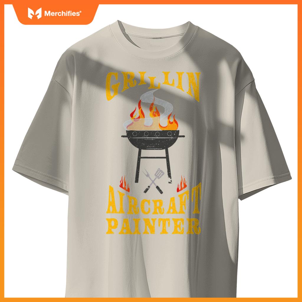 Aircraft Painter Bbq Grill Smoker & Barbecue Chef T-Shirt