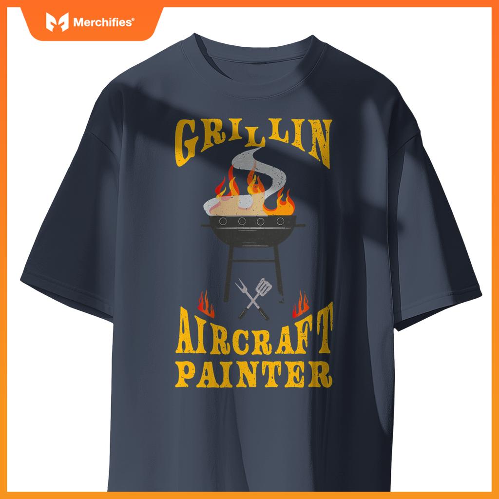 Aircraft Painter Bbq Grill Smoker & Barbecue Chef T-Shirt