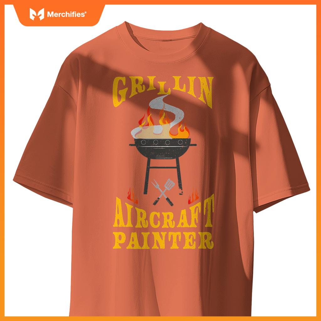 Aircraft Painter Bbq Grill Smoker & Barbecue Chef T-Shirt