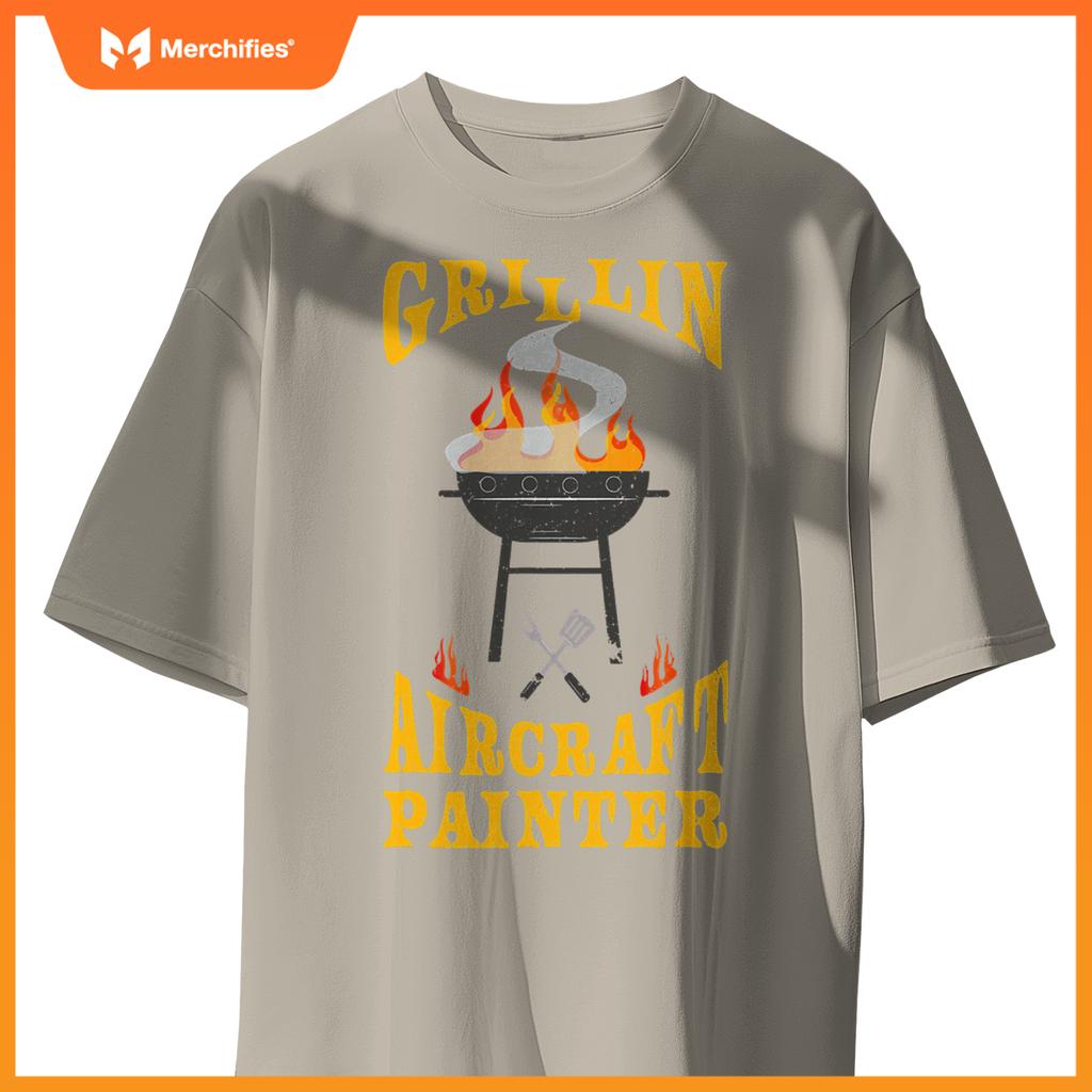Aircraft Painter Bbq Grill Smoker & Barbecue Chef T-Shirt