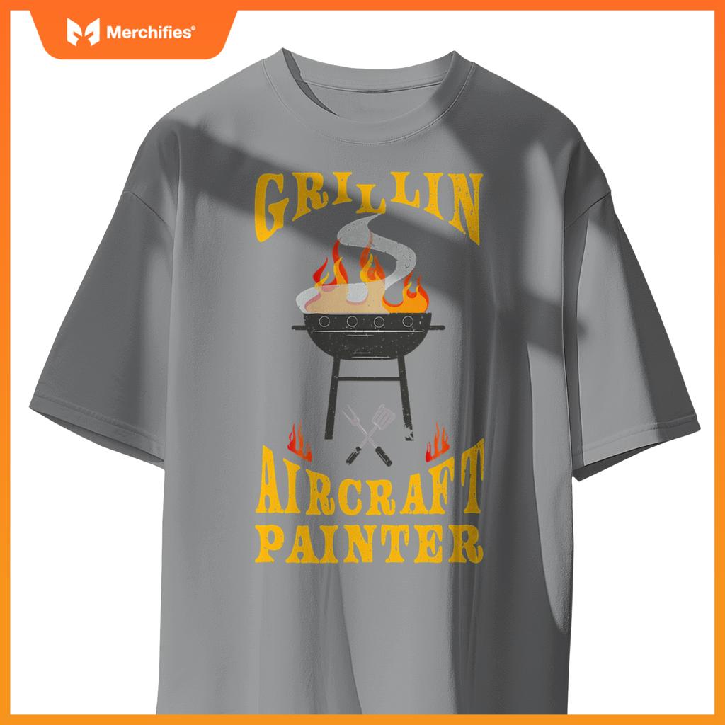 Aircraft Painter Bbq Grill Smoker & Barbecue Chef T-Shirt