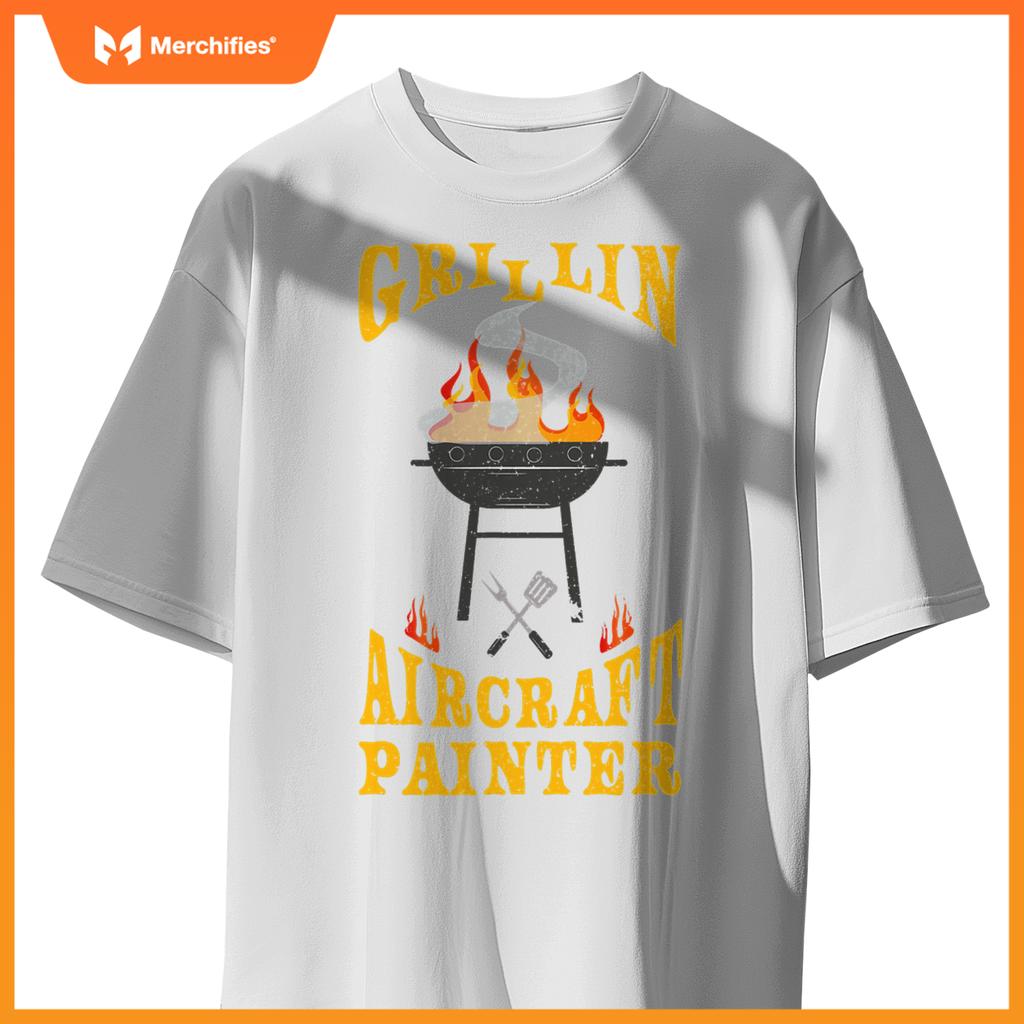 Aircraft Painter Bbq Grill Smoker & Barbecue Chef T-Shirt