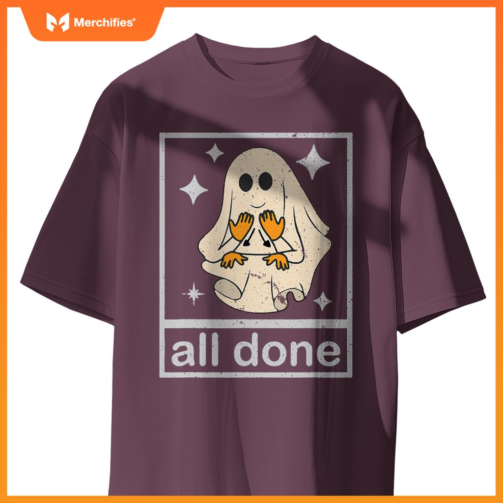 All done sign language speech pathology teacher halloween