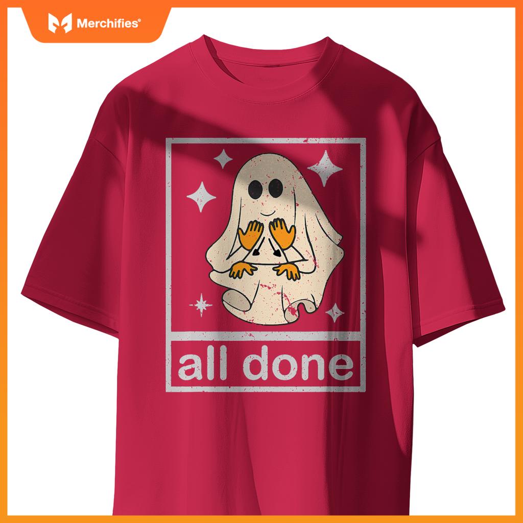All done sign language speech pathology teacher halloween