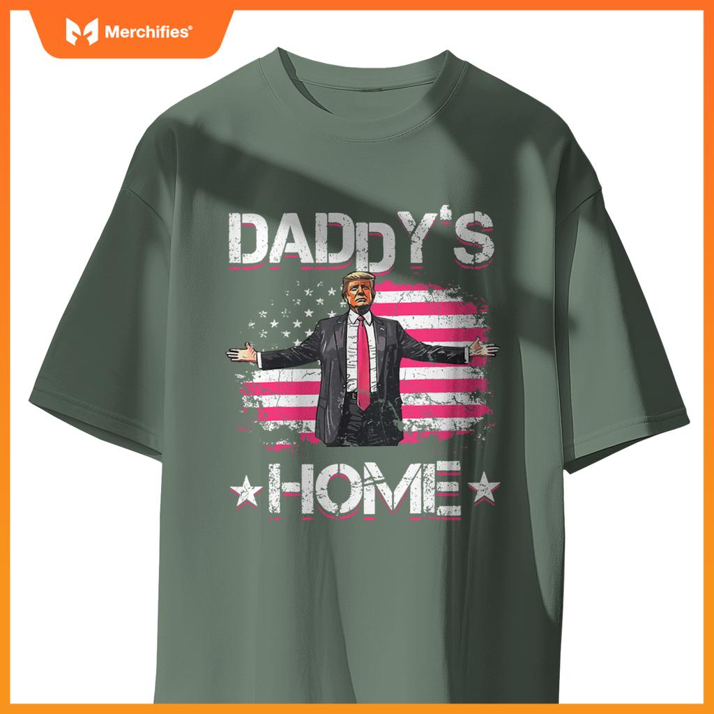 american flag daddys home trump 2024 patriotic T-Shirt