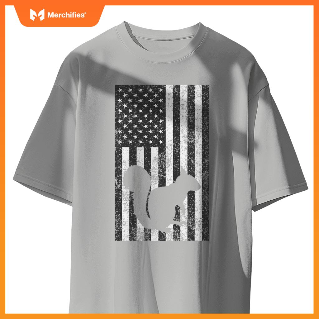 american squirrel hunter patriotic T-Shirt
