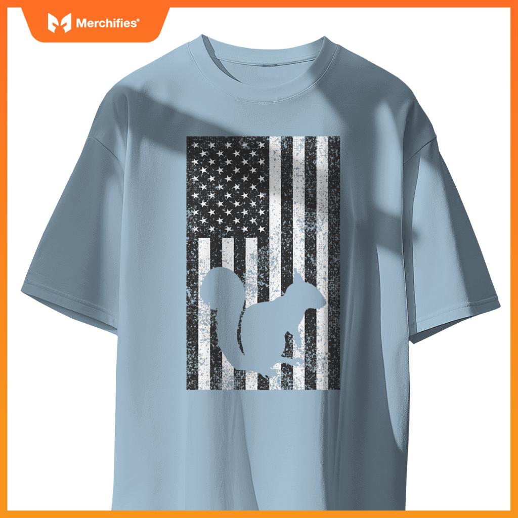 american squirrel hunter patriotic T-Shirt