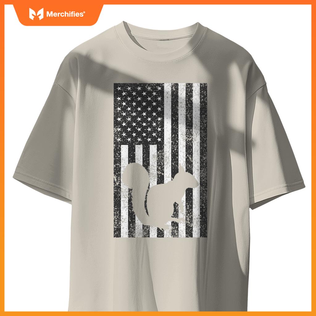 american squirrel hunter patriotic T-Shirt