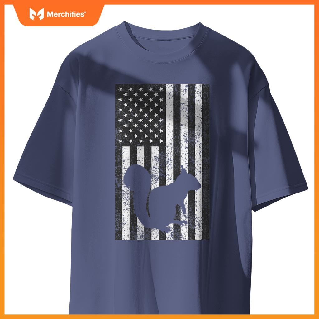 american squirrel hunter patriotic T-Shirt