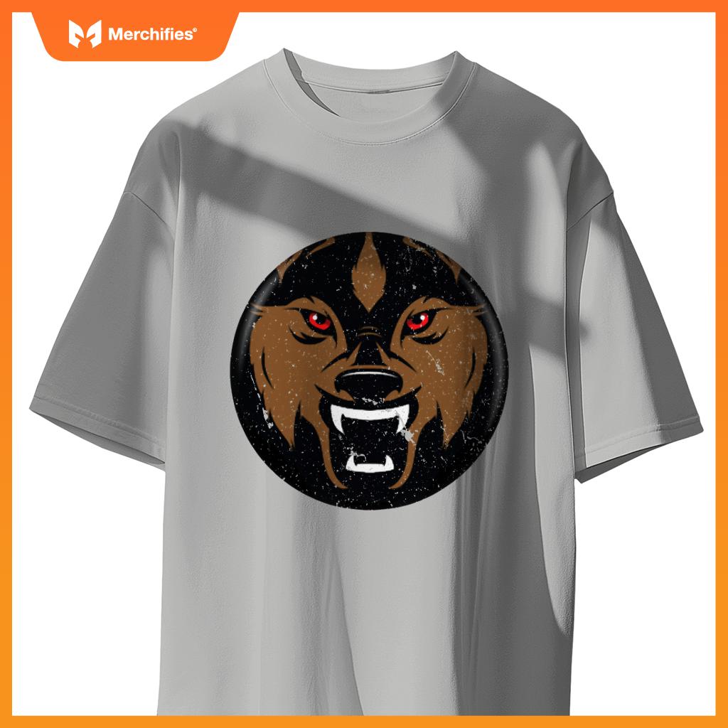 Angry Red Eyed Wolf Dog -  Back To School T-Shirt