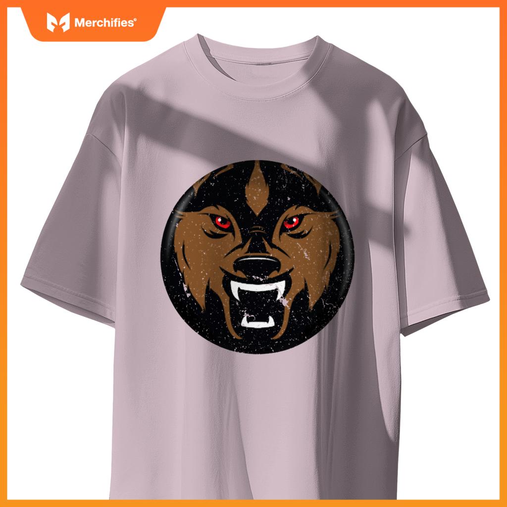 Angry Red Eyed Wolf Dog -  Back To School T-Shirt