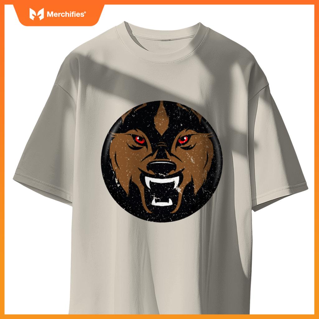 Angry Red Eyed Wolf Dog -  Back To School T-Shirt
