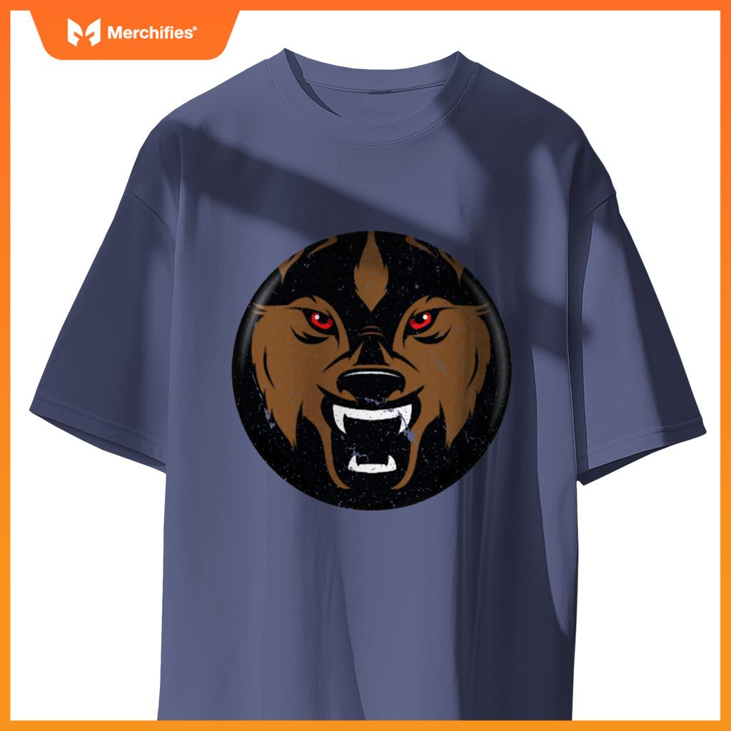Angry Red Eyed Wolf Dog -  Back To School T-Shirt
