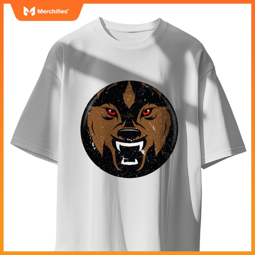 Angry Red Eyed Wolf Dog -  Back To School T-Shirt