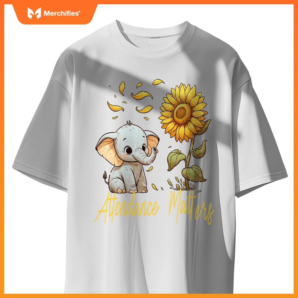 Attendance matters teacher back to school elephant sunflower
