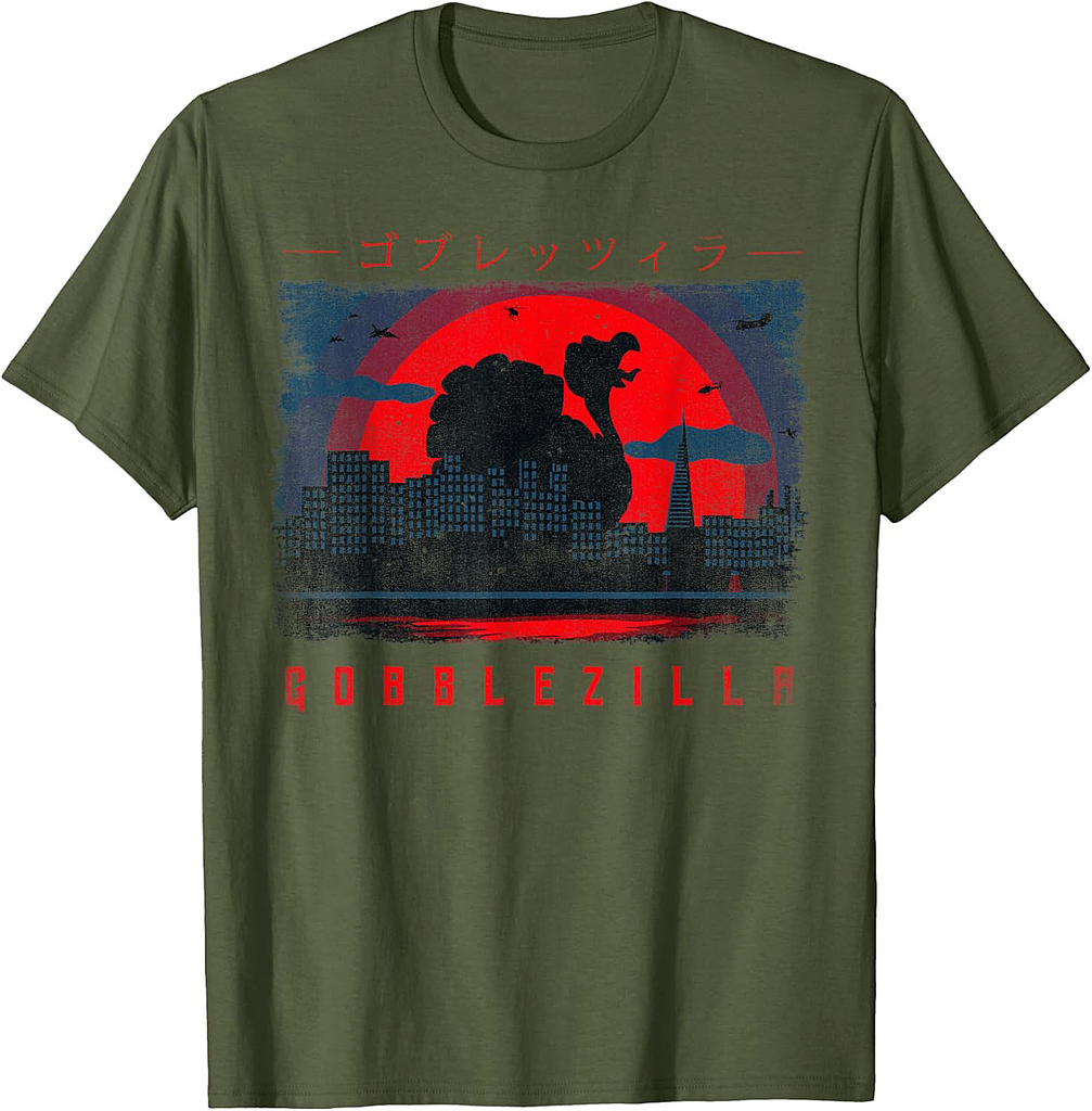 Turkey Day Thanksgiving Gobblezilla T-Shirt