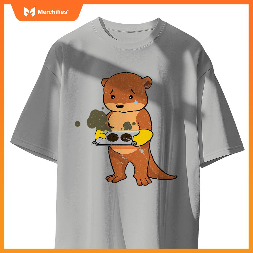 Baking Gone Wrong  Otter Chef Culinary Baker Cook T-Shirt