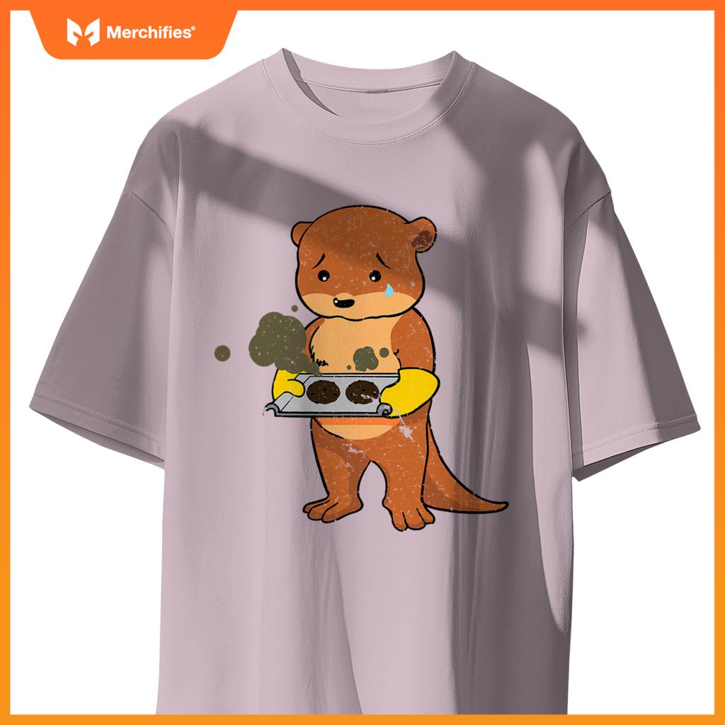 Baking Gone Wrong  Otter Chef Culinary Baker Cook T-Shirt