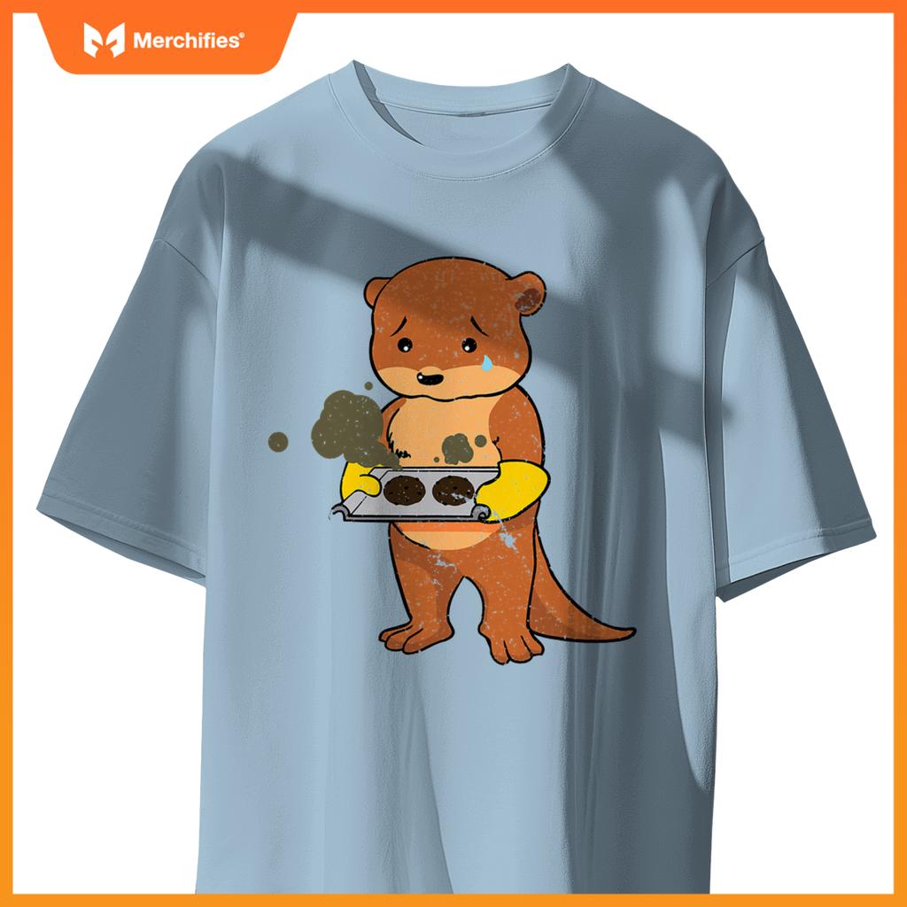 Baking Gone Wrong  Otter Chef Culinary Baker Cook T-Shirt