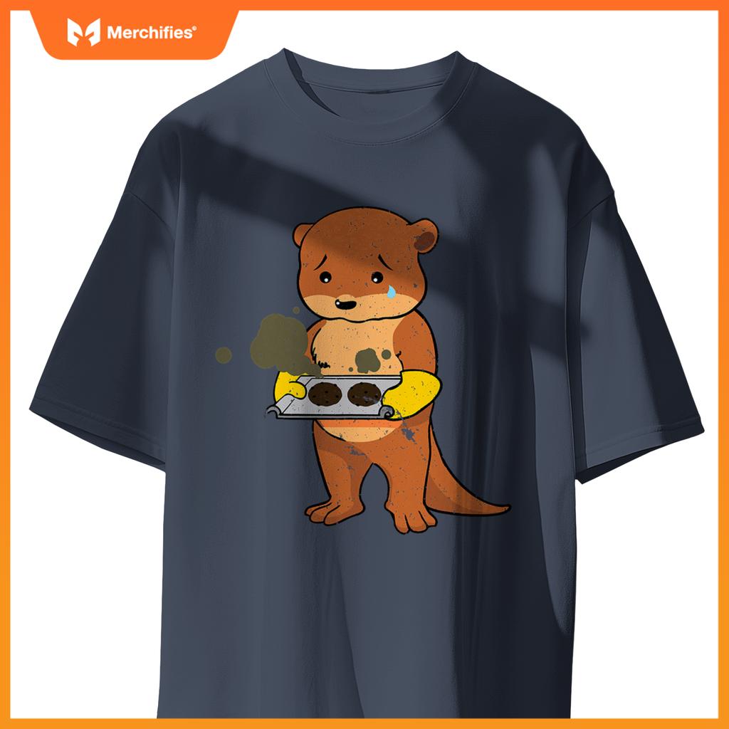 Baking Gone Wrong  Otter Chef Culinary Baker Cook T-Shirt