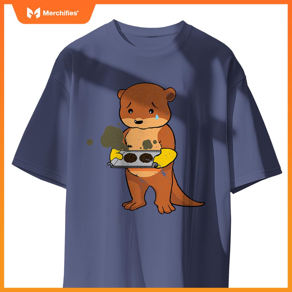 Baking Gone Wrong  Otter Chef Culinary Baker Cook T-Shirt