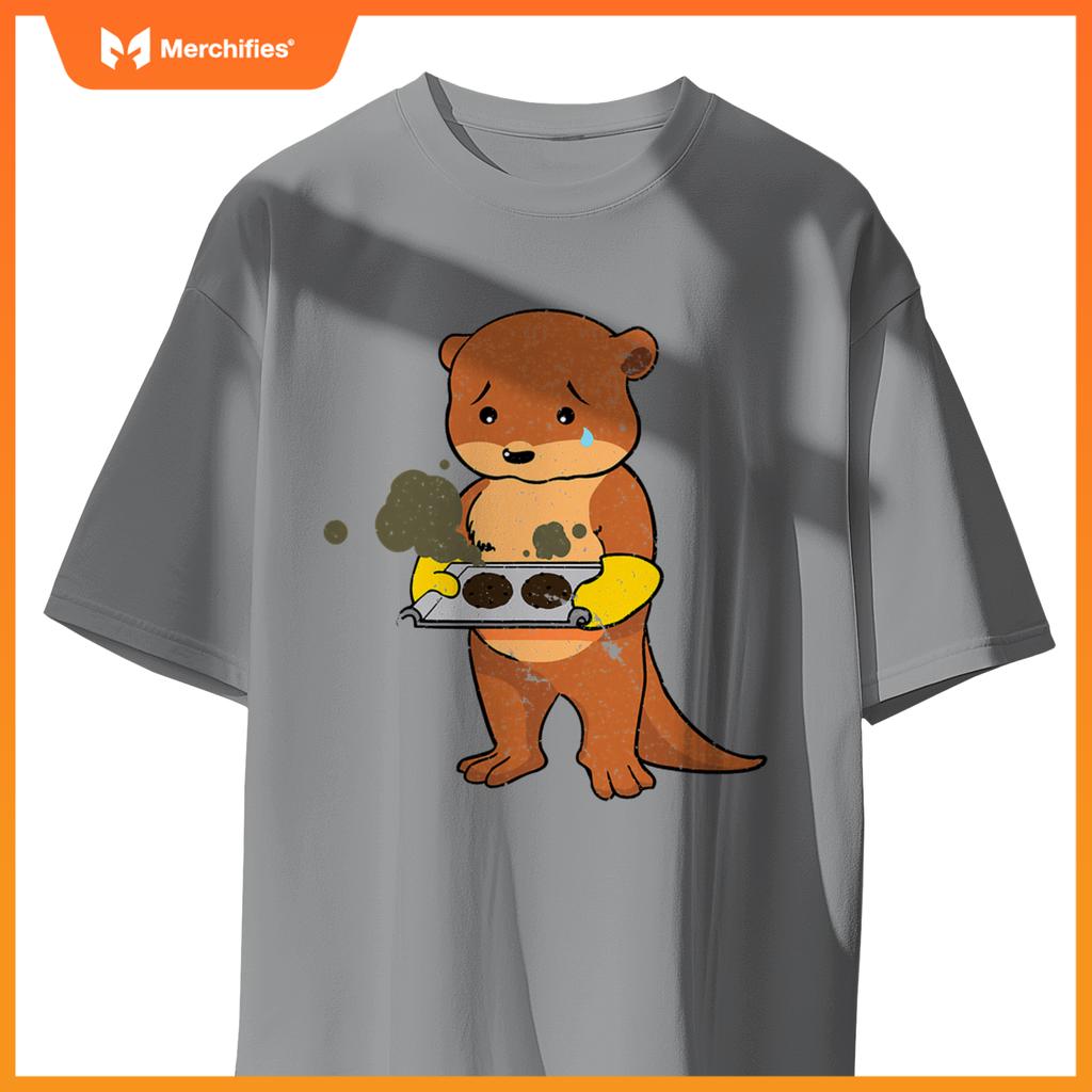 Baking Gone Wrong  Otter Chef Culinary Baker Cook T-Shirt