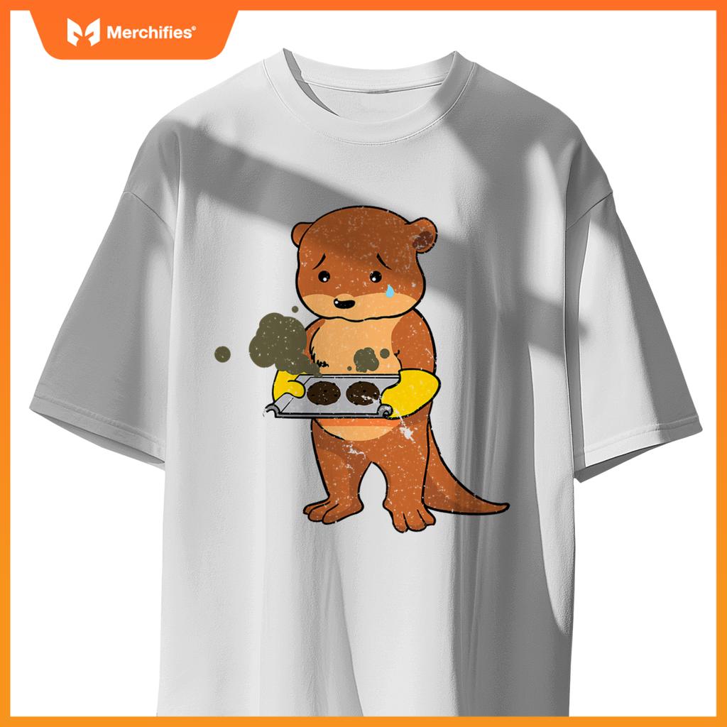Baking Gone Wrong  Otter Chef Culinary Baker Cook T-Shirt