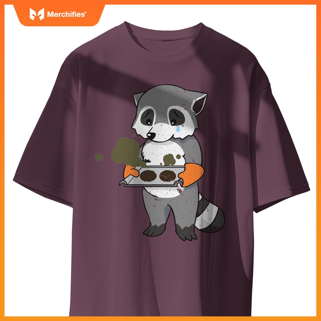 Baking Gone Wrong  Raccoon Chef Culinary Baker Cook T-Shirt