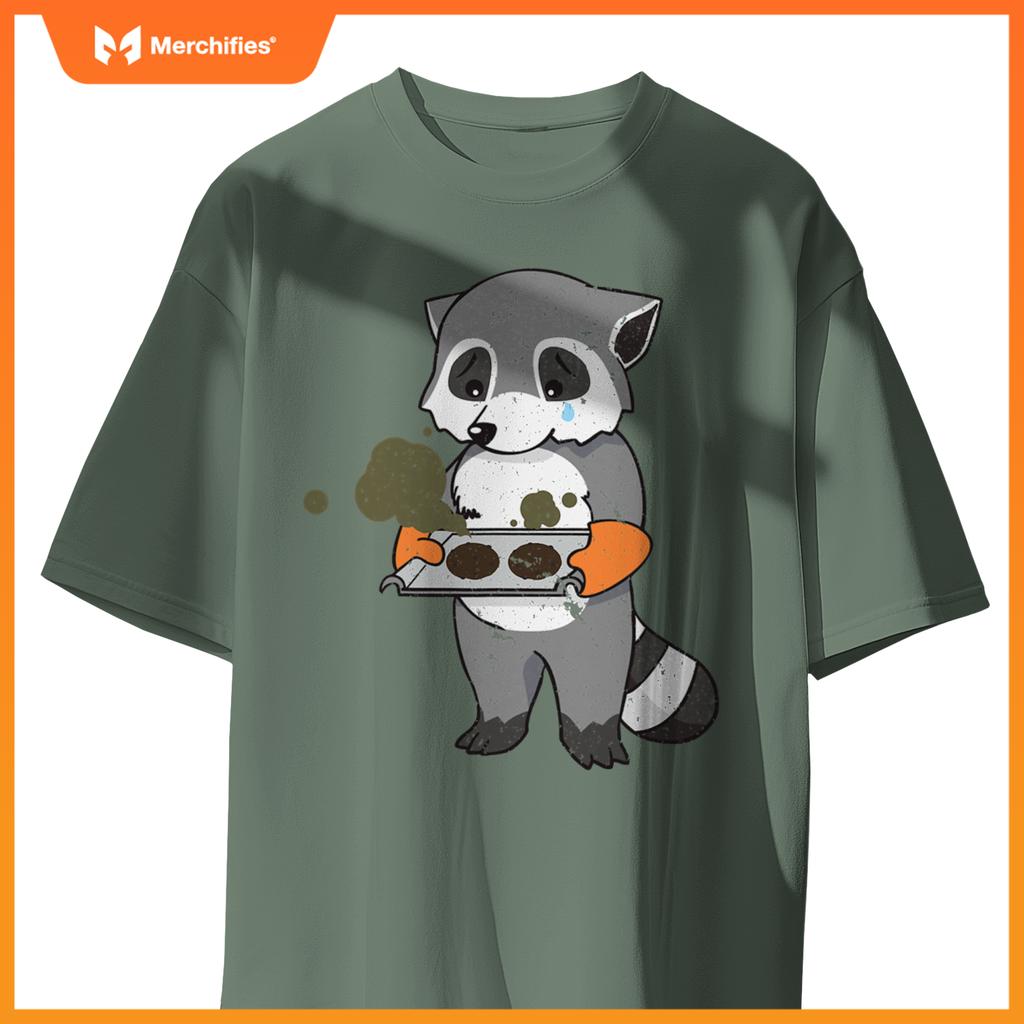 Baking Gone Wrong  Raccoon Chef Culinary Baker Cook T-Shirt
