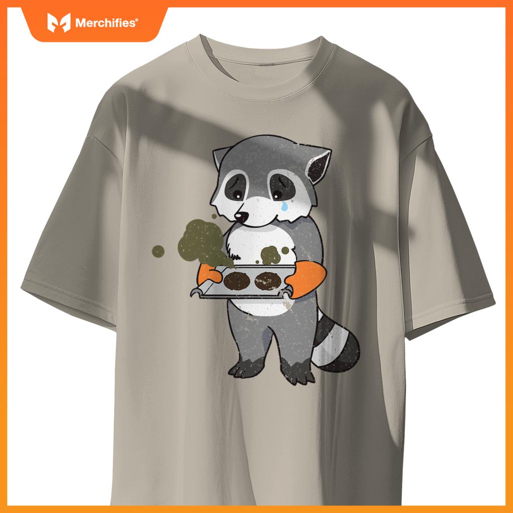 Baking Gone Wrong  Raccoon Chef Culinary Baker Cook T-Shirt