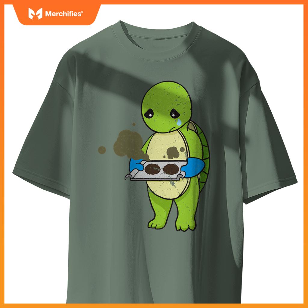 Baking Gone Wrong  Turtle Chef Culinary Baker Cook T-Shirt
