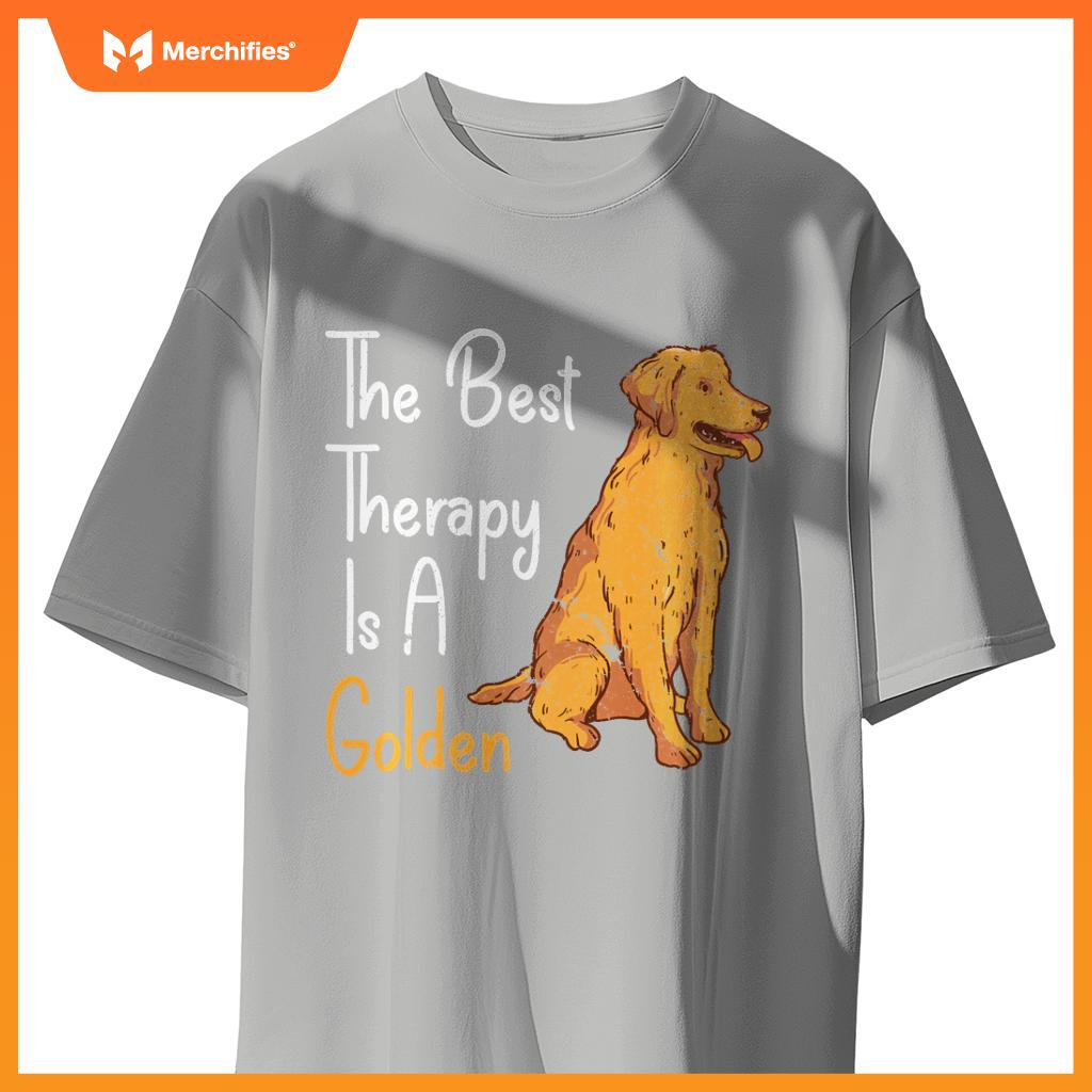 Best Rapy Is Golden Retriever Dog Sweat T-Shirt