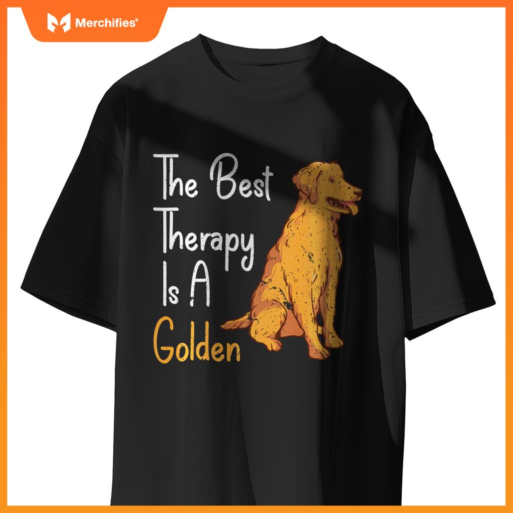 Best Rapy Is Golden Retriever Dog Sweat T-Shirt