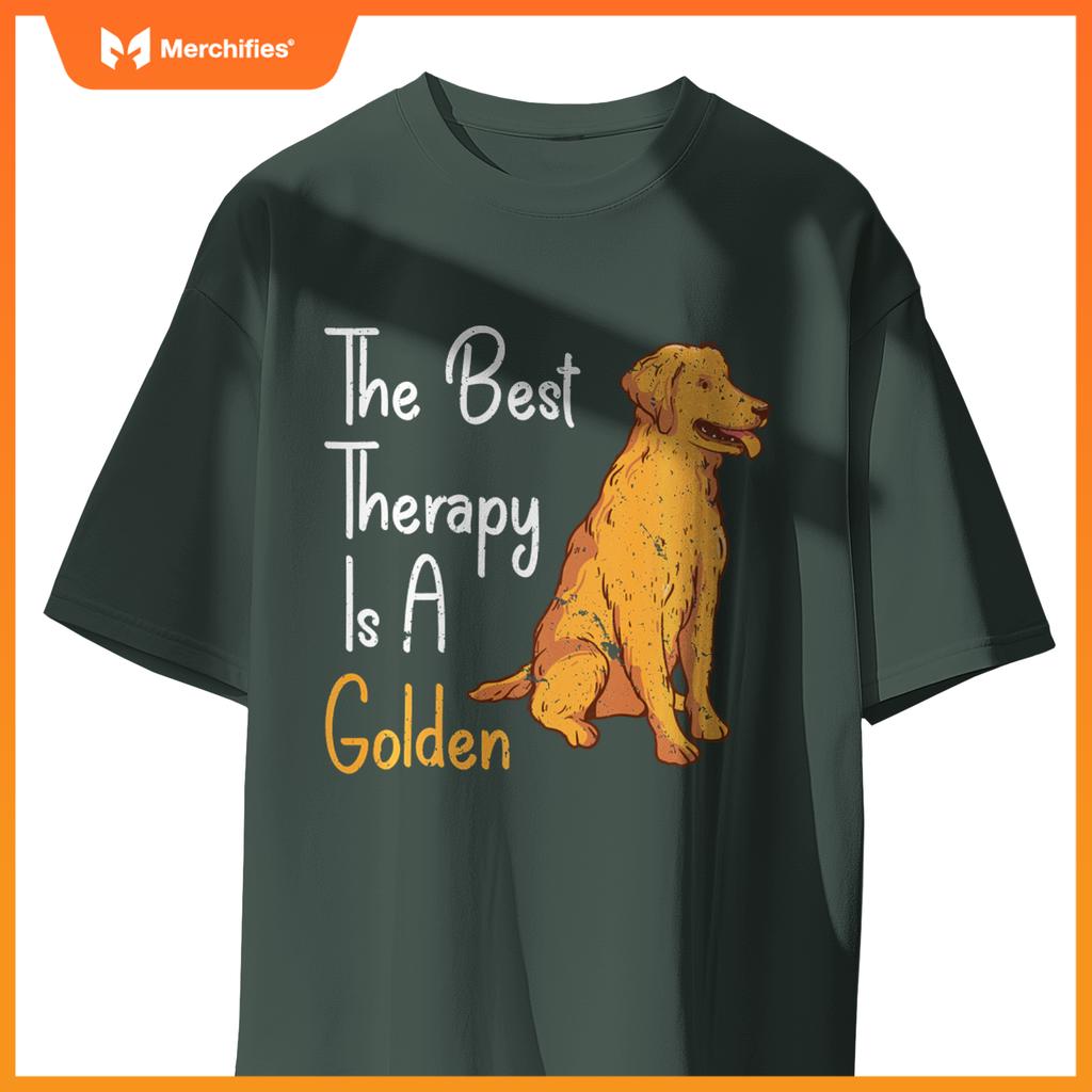 Best Rapy Is Golden Retriever Dog Sweat T-Shirt