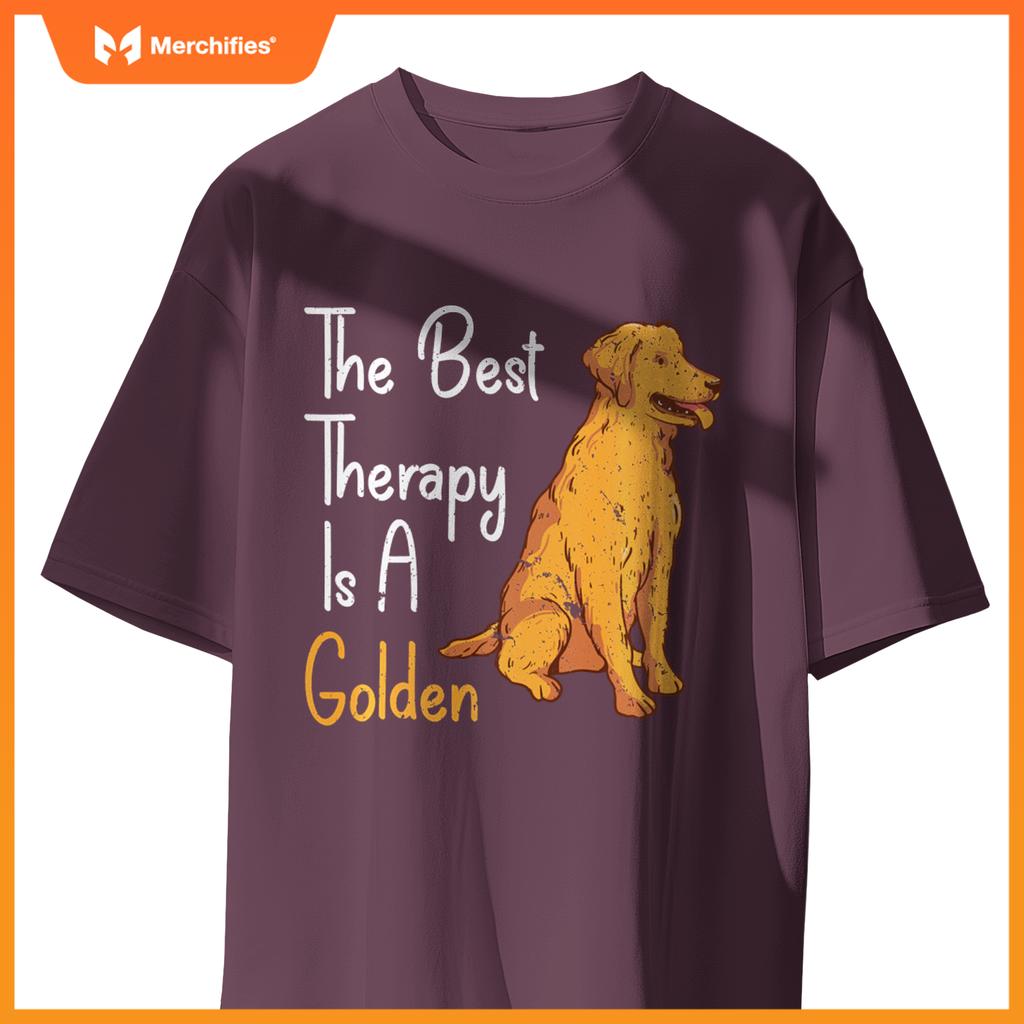 Best Rapy Is Golden Retriever Dog Sweat T-Shirt