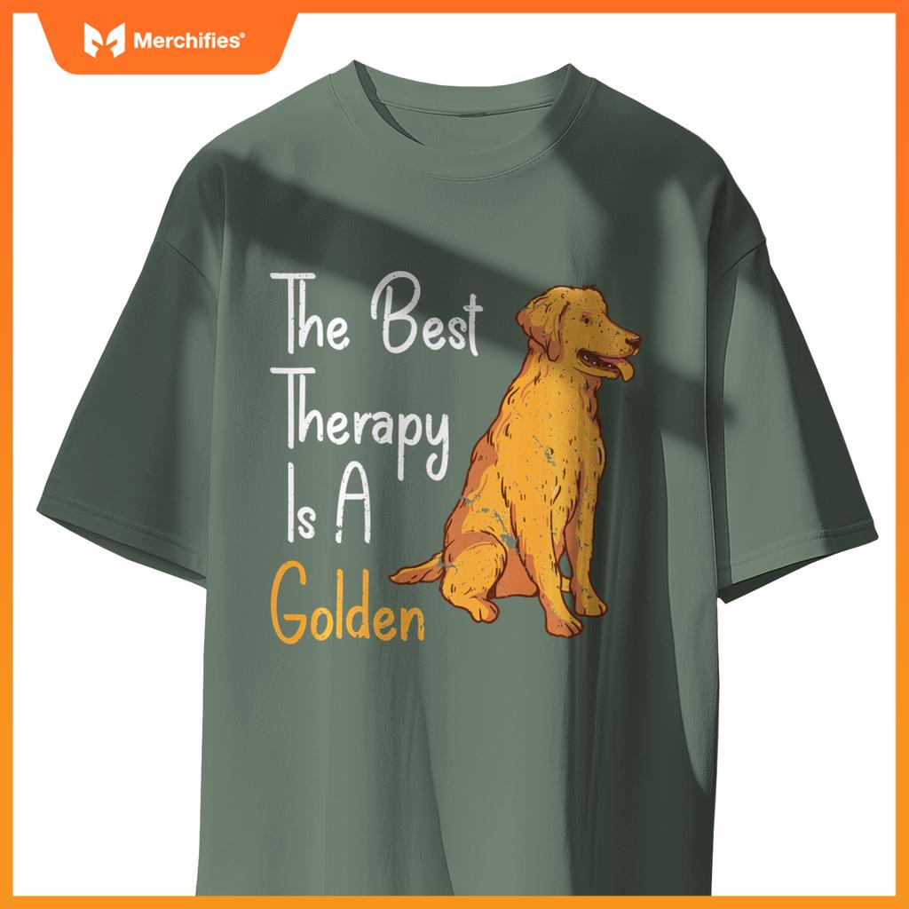 Best Rapy Is Golden Retriever Dog Sweat T-Shirt