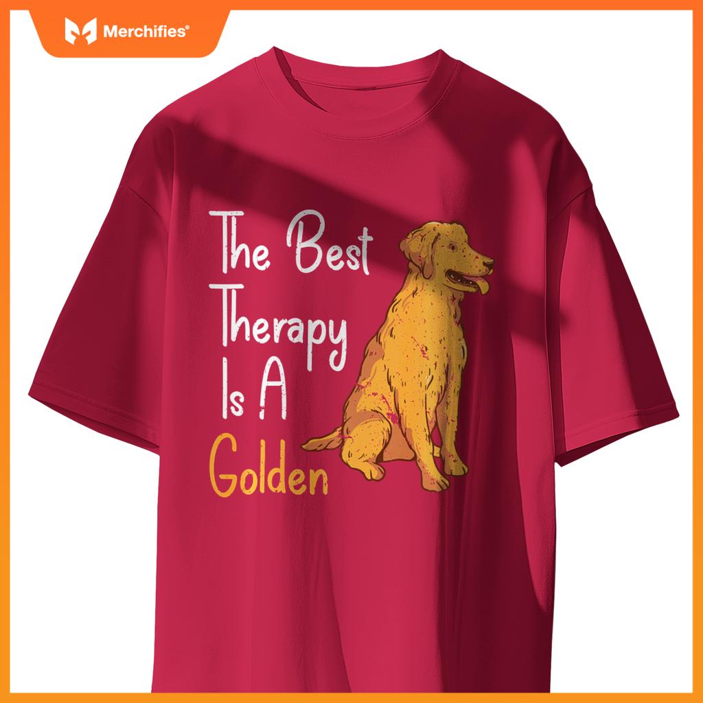 Best Rapy Is Golden Retriever Dog Sweat T-Shirt