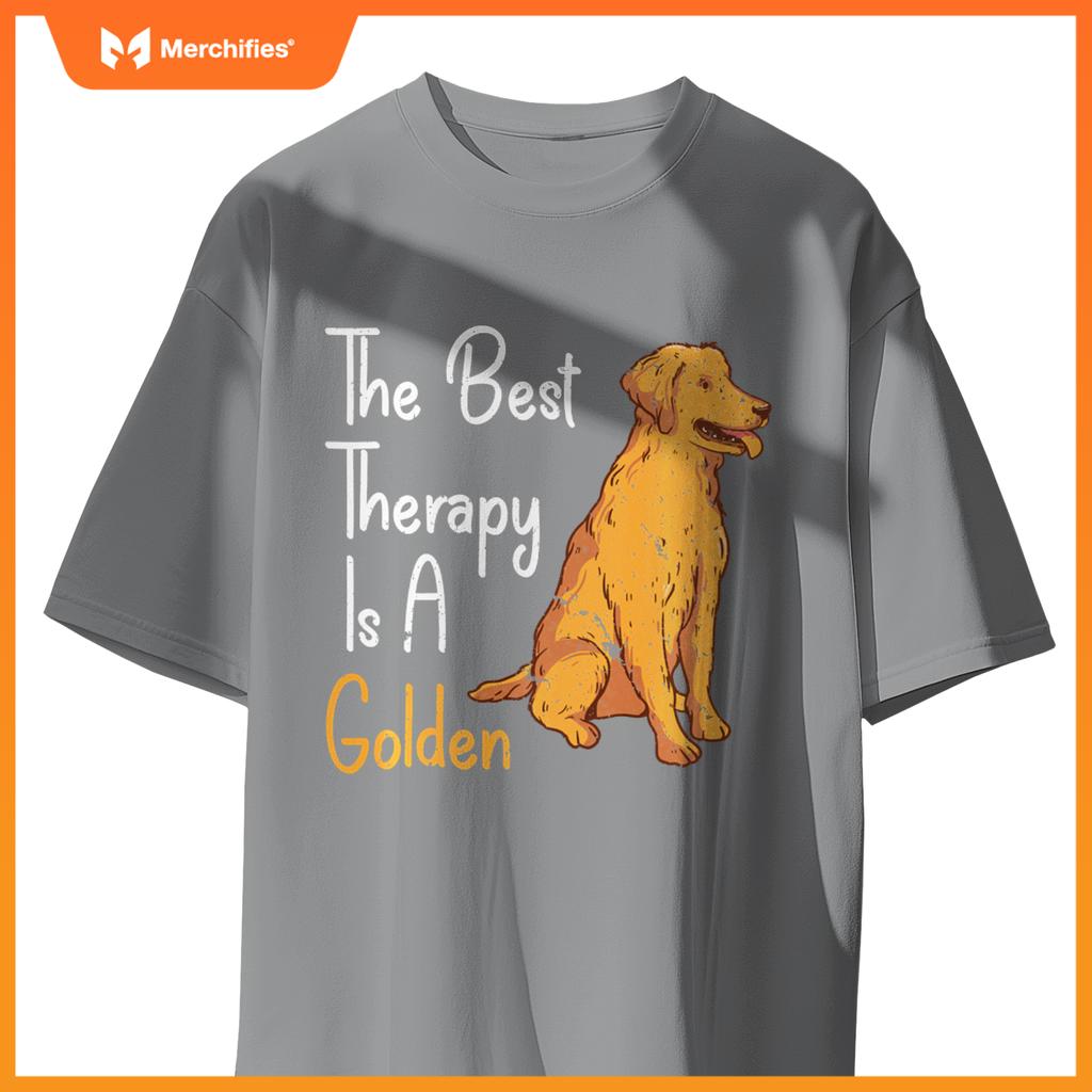 Best Rapy Is Golden Retriever Dog Sweat T-Shirt
