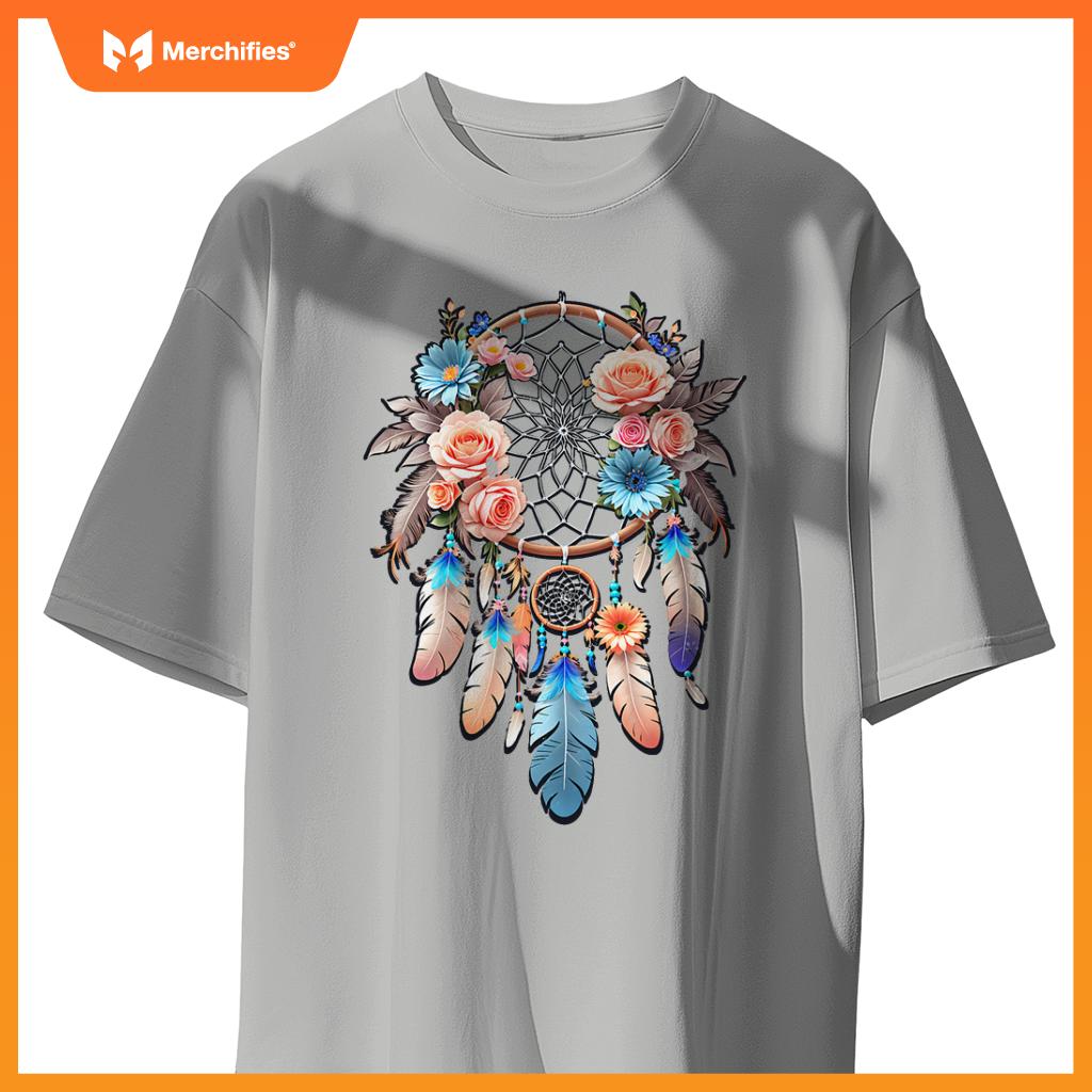 Boho dream catcher native american indian indigenous women T-Shirt