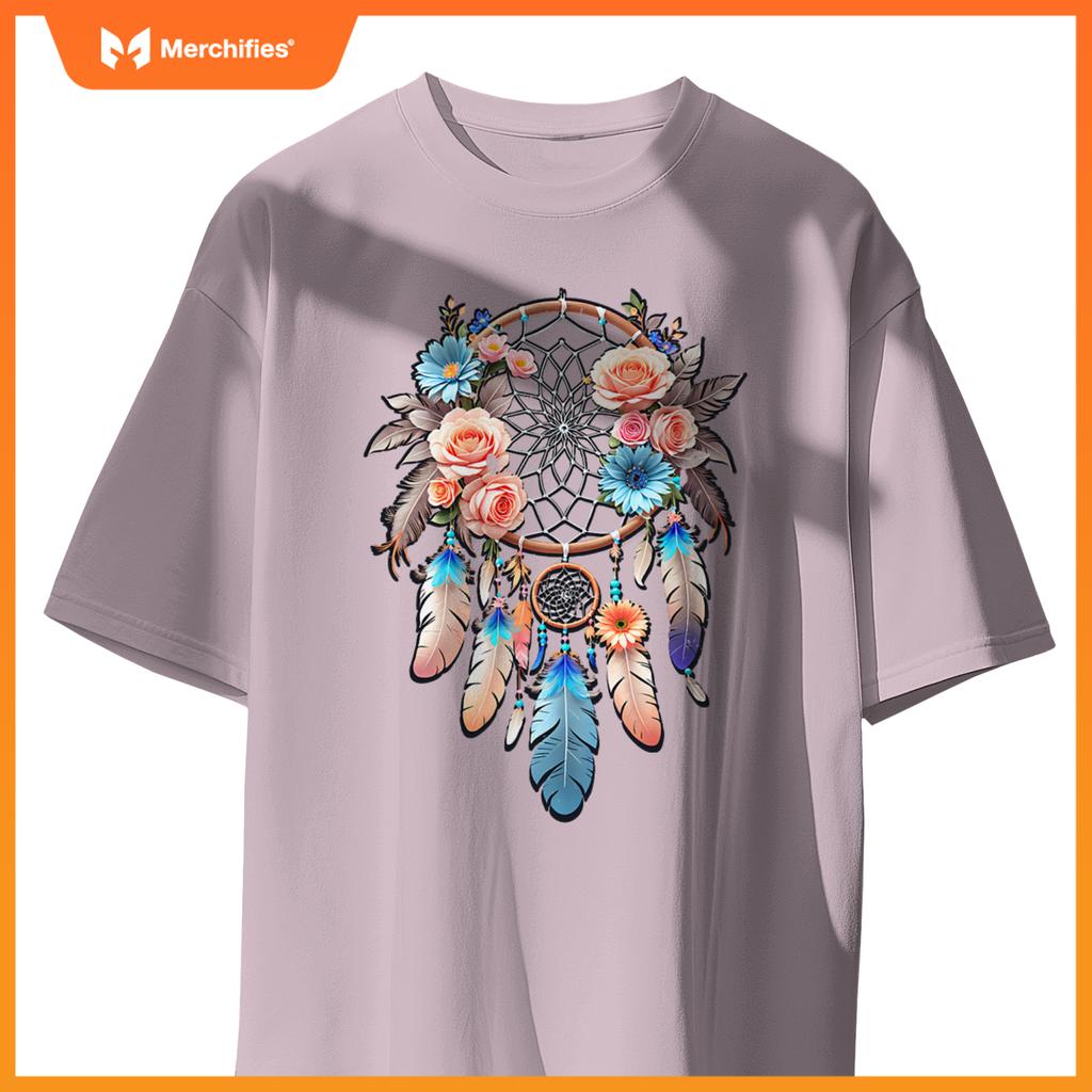 Boho dream catcher native american indian indigenous women T-Shirt