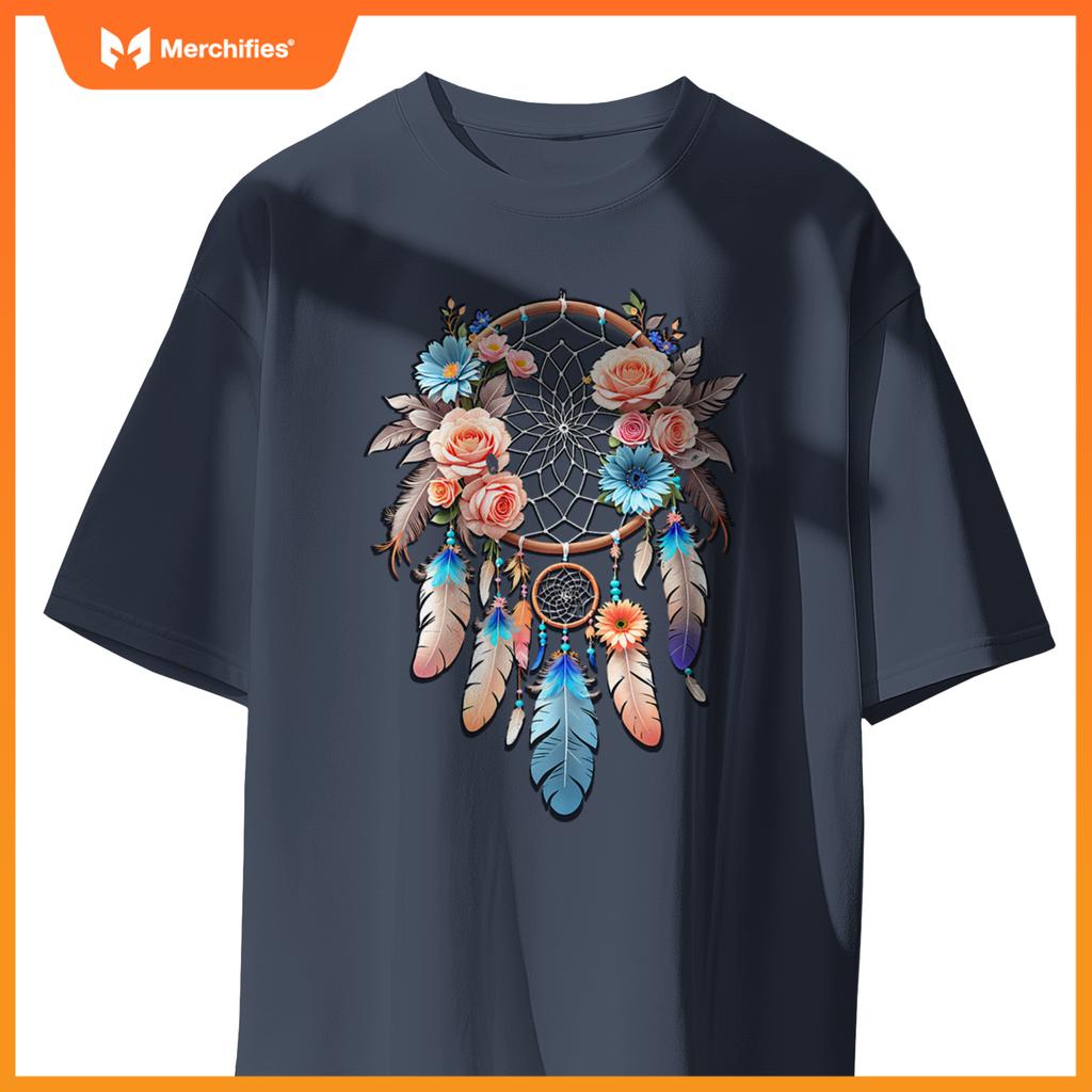 Boho dream catcher native american indian indigenous women T-Shirt