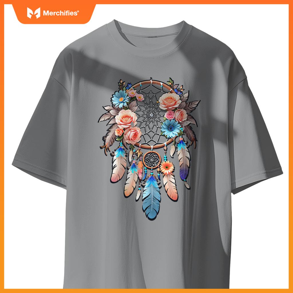Boho dream catcher native american indian indigenous women T-Shirt