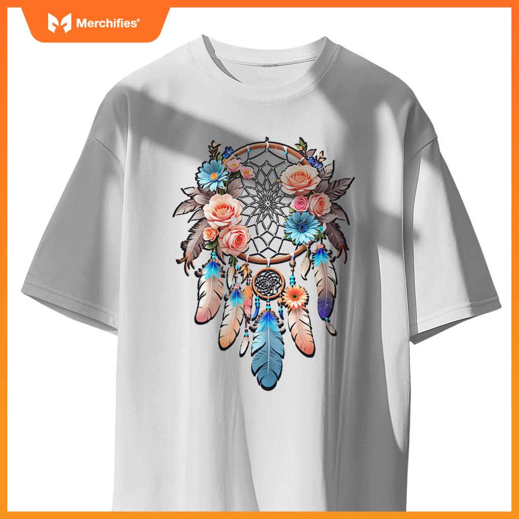 Boho dream catcher native american indian indigenous women T-Shirt