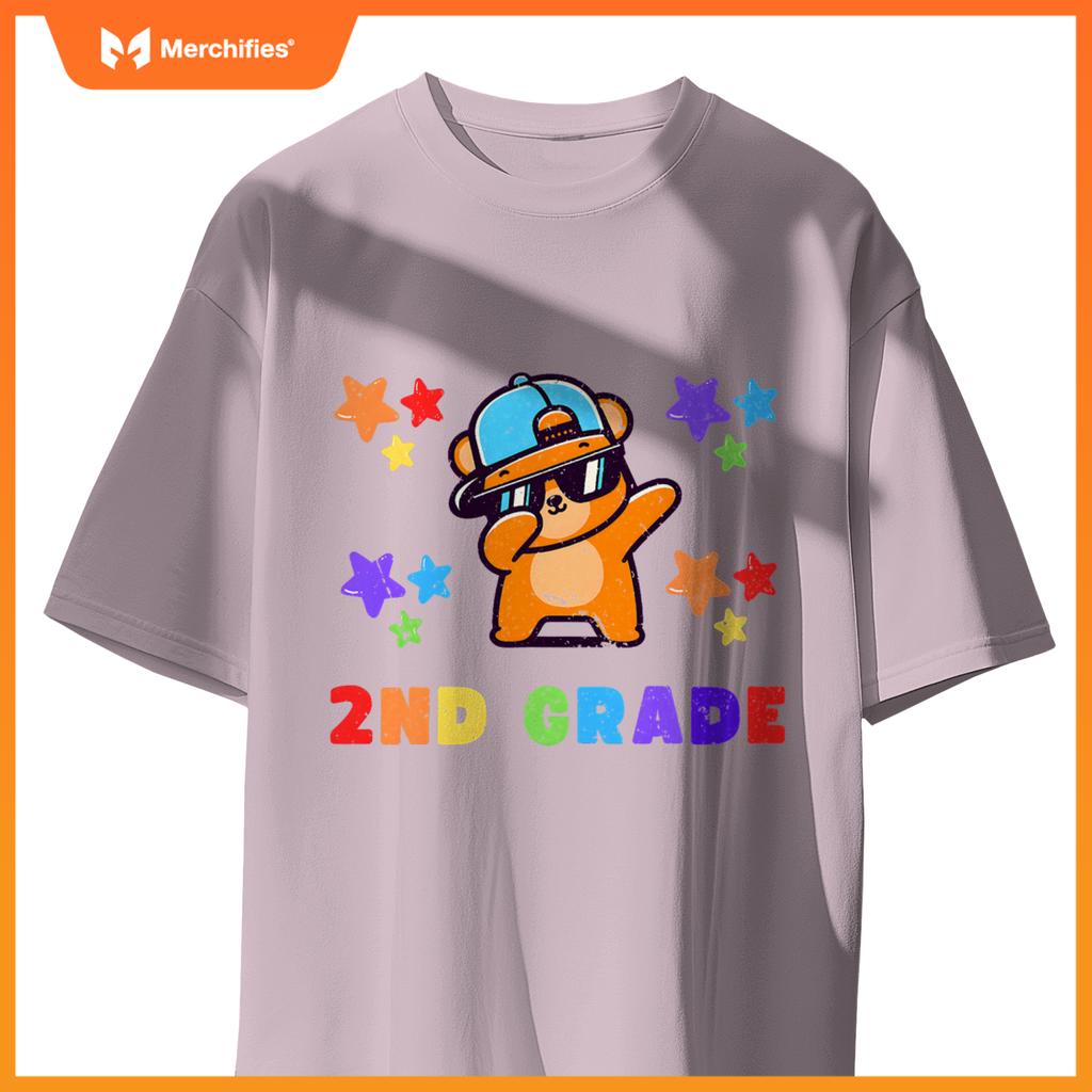 Boys girls kids teacher dab back to school second grade team