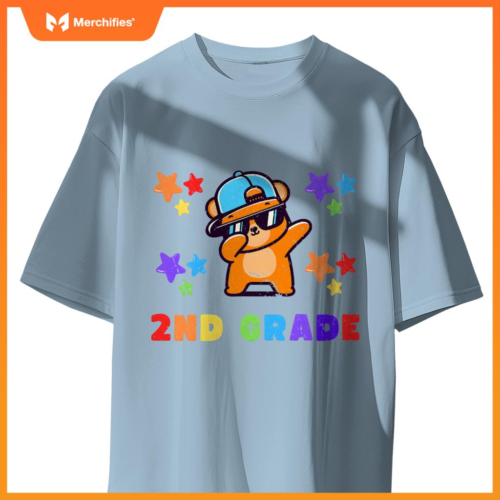 Boys girls kids teacher dab back to school second grade team