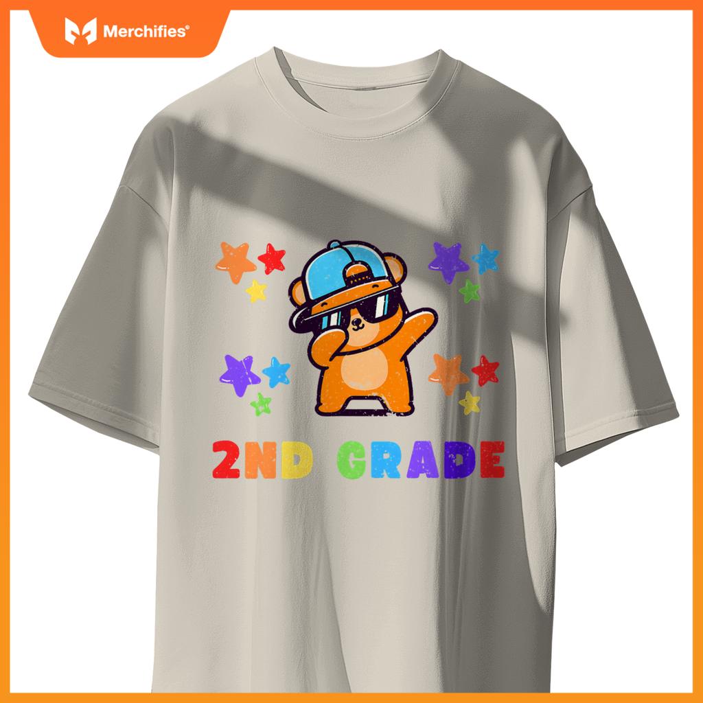Boys girls kids teacher dab back to school second grade team