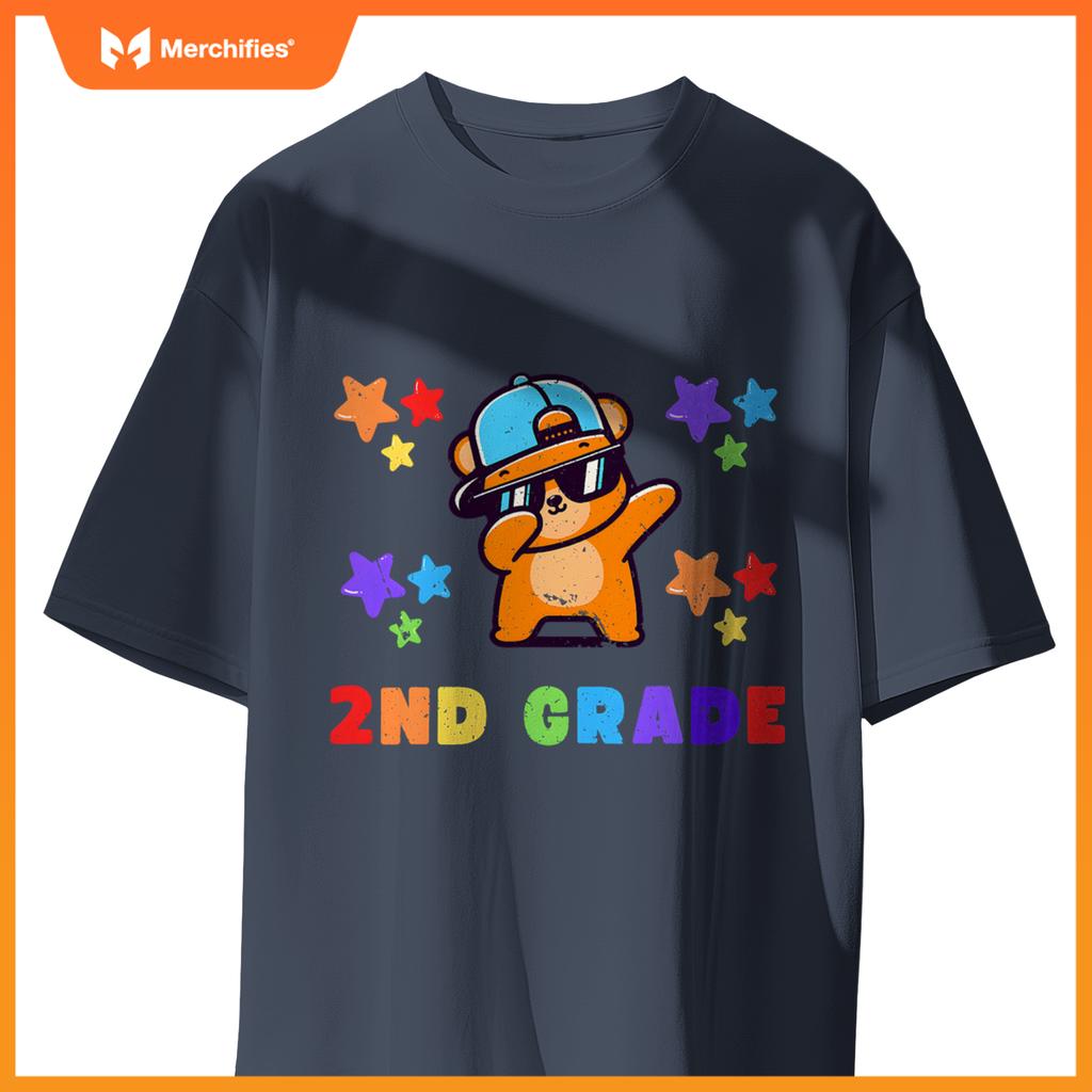 Boys girls kids teacher dab back to school second grade team