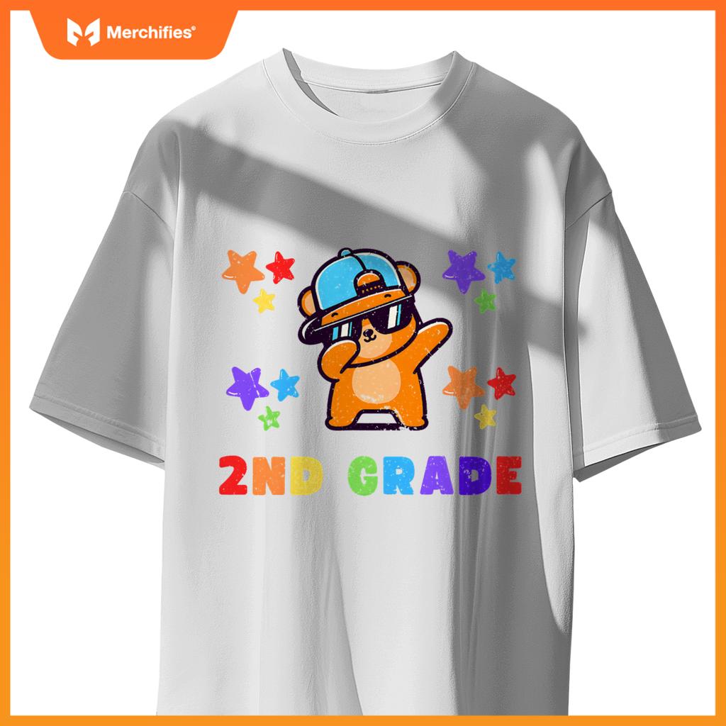 Boys girls kids teacher dab back to school second grade team