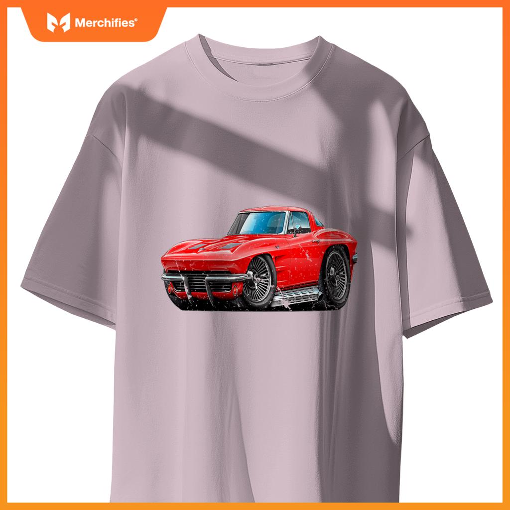 C2 Vette Stingray Z06 Split Window Red Supercar Sports Car T-Shirt