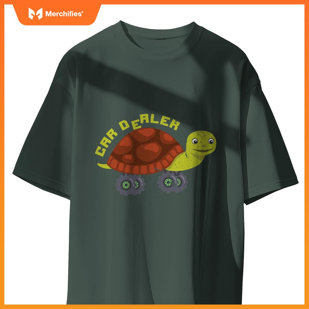 Car Dealer  Turtle Big Wheels Truck T-Shirt